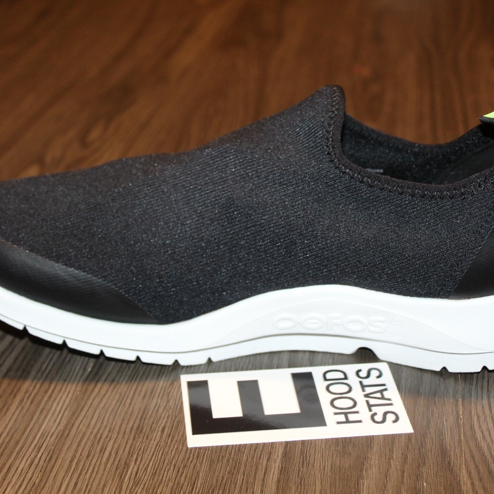 OOfos OOmg Sport LS Low Black White Womens Size 11 Sneakers - Picture 7 of 10